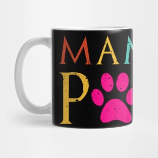 Mama Paw Retro Vintage Pet Lovers Mug